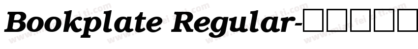 Bookplate Regular字体转换